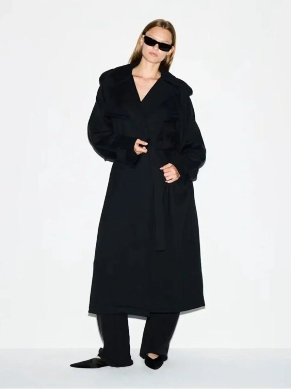 NWT Skims Boyfriend Oversized Fleece Trench Coat Size M